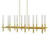 1703P48-12-602-RC Dragonswatch Integrated LED Satin Gold Chandelier