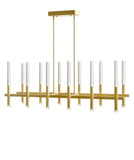 1703P48-12-602-RC Dragonswatch Integrated LED Satin Gold Chandelier