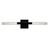 1703W26-101 Dragonswatch Integrated LED Black Vanity Light