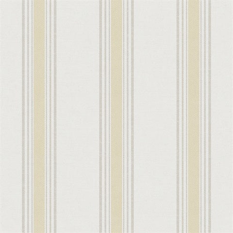 1909-6 Stripes Yellow Wallpaper
