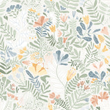 4143-22005 Brittsommar Seafoam Woodland Floral Wallpaper