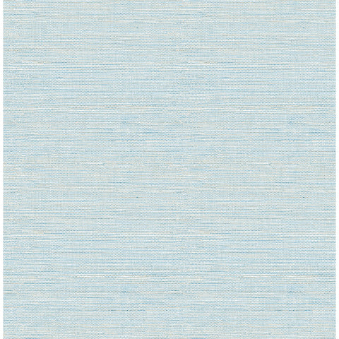 4046-24283 Agave Sky Blue Faux Grasscloth Wallpaper
