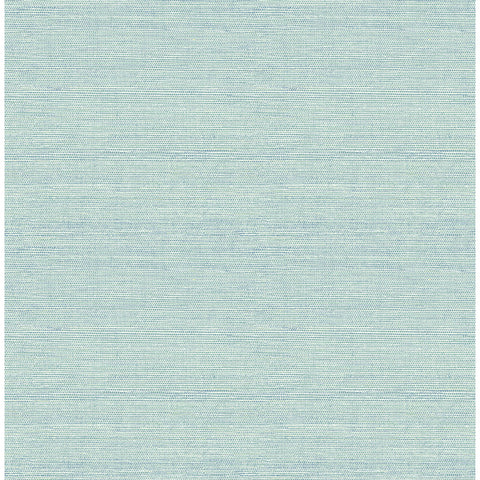 4143-24282 Agave Aqua Faux Grasscloth Wallpaper