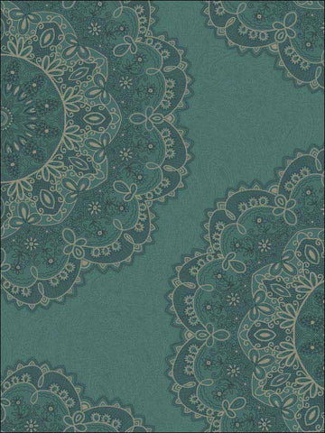 2010904 Medallion Glitter Wallpaper