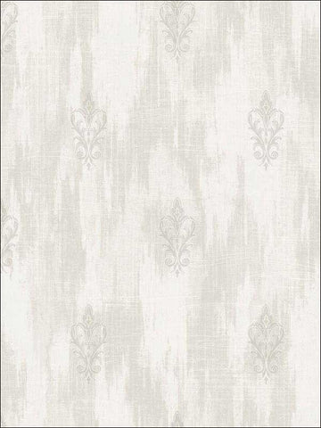 2011107 Textured Fleur De Lis Metallic Wallpaper