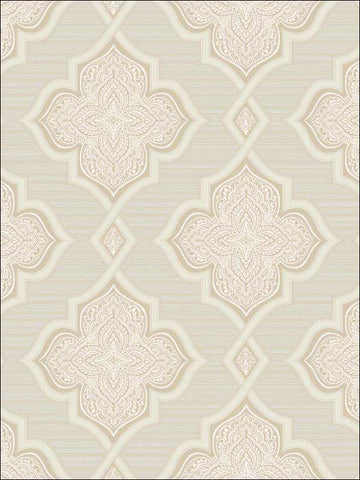 2011207 Medallion Trellis Glitter Wallpaper