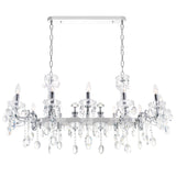 2016P37C-10 Flawless 10 Light Up Chandelier With Chrome Finish