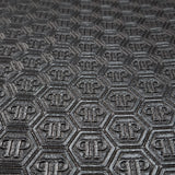 Z80062 Philipp Plein Wallpaper black textured vinyl abstract 3D