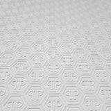 Z80061 Philipp Plein Wallpaper white textured vinyl abstract 3D