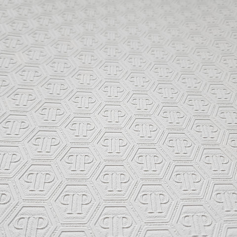 Z80061 Philipp Plein Wallpaper white textured vinyl abstract 3D