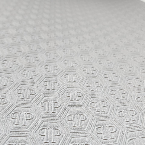 Z80060 Philipp Plein Wallpaper gray textured vinyl abstract 3D