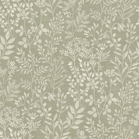 205003 Branched Leaves All-over Wallpaper  