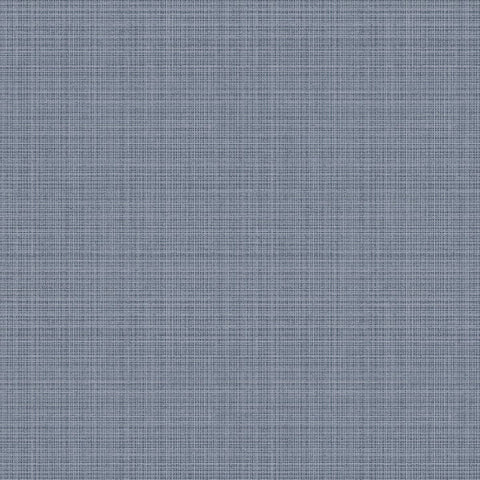 2231902 Crosshatch Linen Metallic Slate Blue Wallpaper 