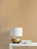 2231915 Crosshatch Linen Metallic Antique Brass Wallpaper