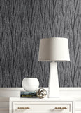 2232102 Birch Black Satin Silver Glitter Wallpaper