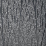 2232102 Birch Black Satin Silver Glitter Wallpaper