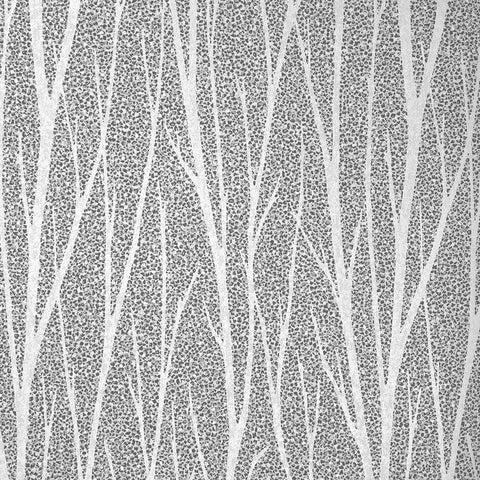 2232117 Birch Metallic Silver Charcoal Wallpaper