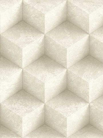 IR70805 Geometric 3D Concrete Diamonds Wallpaper
