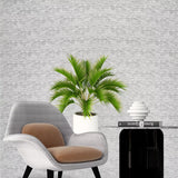 2308 Off White grey silver gold Chip Stone Real Natural Mica Textured Plain Wallpaper