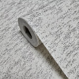 2309 Off White grey silver Chip Stone Real Natural Mica Textured Plain Wallpaper roll