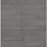  2540-24025 Midcentury Modern Dark Grey Brick Wallpaper