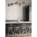2540-24031 Ornamental Off-White Tin Tile Wallpaper