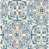 2540-24046 Florentine Blue Tile Wallpaper