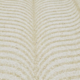 2540 Ivory off white beige cream Natural Terra Mica Stone art deco feather Wallpaper