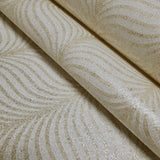 2540 Ivory off white beige cream Natural Terra Mica Stone art deco feather Wallpaper