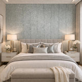 2552 Silver teal mint blue green Natural Terra Mica Stone art deco feather Wallpaper