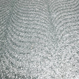 2552 Silver teal mint blue green Natural Terra Mica Stone art deco feather Wallpaper