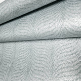 2552 Silver teal mint blue green Natural Terra Mica Stone art deco feather Wallpaper