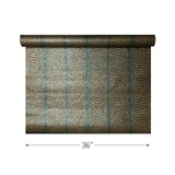 2556 Emerald green copper bronze Natural Terra Mica Stone art deco feather Wallpaper