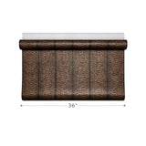 2557 Black copper bronze Natural Terra Mica Stone art deco feather pattern Wallpaper
