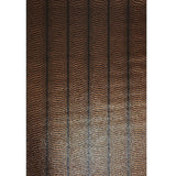 2557 Black copper bronze Natural Terra Mica Stone art deco feather pattern Wallpaper