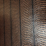 2557 Black copper bronze Natural Terra Mica Stone art deco feather pattern Wallpaper