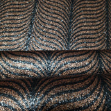 2557 Black copper bronze Natural Terra Mica Stone art deco feather pattern Wallpaper