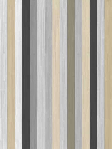 25779 Riga Platino Grey Cream Black Wallpaper