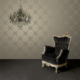 2603-20902 Gabrielle Gold Lace Feature Wallpaper