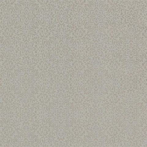 2603-20907 Hudson Brass Lace Mini Wallpaper