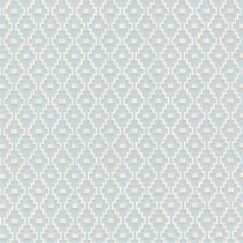 2603-20957 Austen Light Blue Small Geo Wallpaper