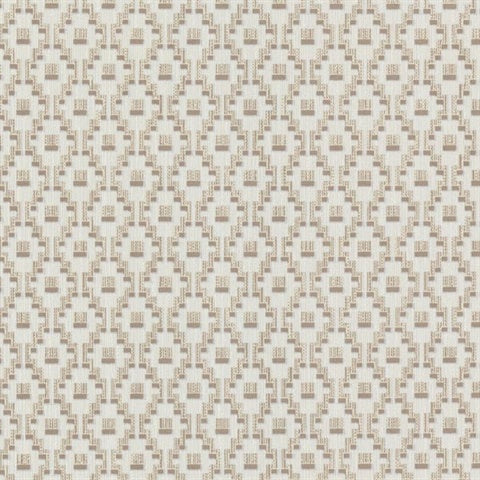 2603-20959 Austen Beige Small Geo Wallpaper