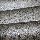 2622-30246 Pewter Petra gray metallic Big Chip Natural Real Mica Stone Wallpaper Textured