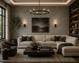 2622-30246 Pewter Petra gray metallic Big Chip Natural Real Mica Stone Wallpaper Textured