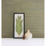 2622-30249 Arina Turquoise Grasscloth Wallpaper