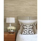 2622-54726 Martina Beige Grasscloth Wallpaper