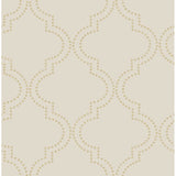 2625-21805 Tetra Beige Quatrefoil Wallpaper 