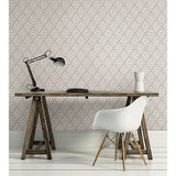 2625-21825 Vertex Charcoal Diamond Geometric Wallpaper