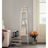  2625-21843 Kinetic Grey Geometric Floral Wallpaper 