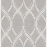2625-21850 Frequency Grey Ogee Wallpaper